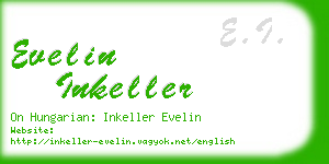 evelin inkeller business card